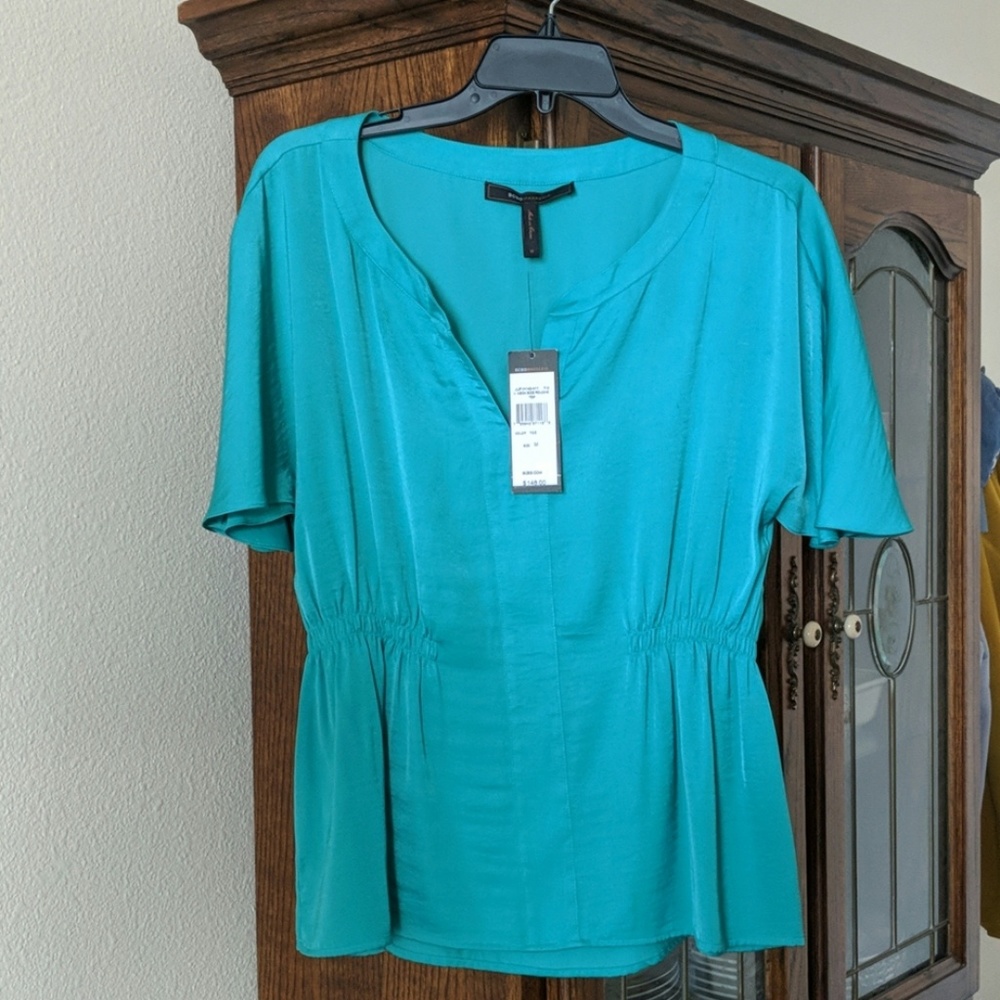 BCBGMAXAZRIA V Neck Blouse